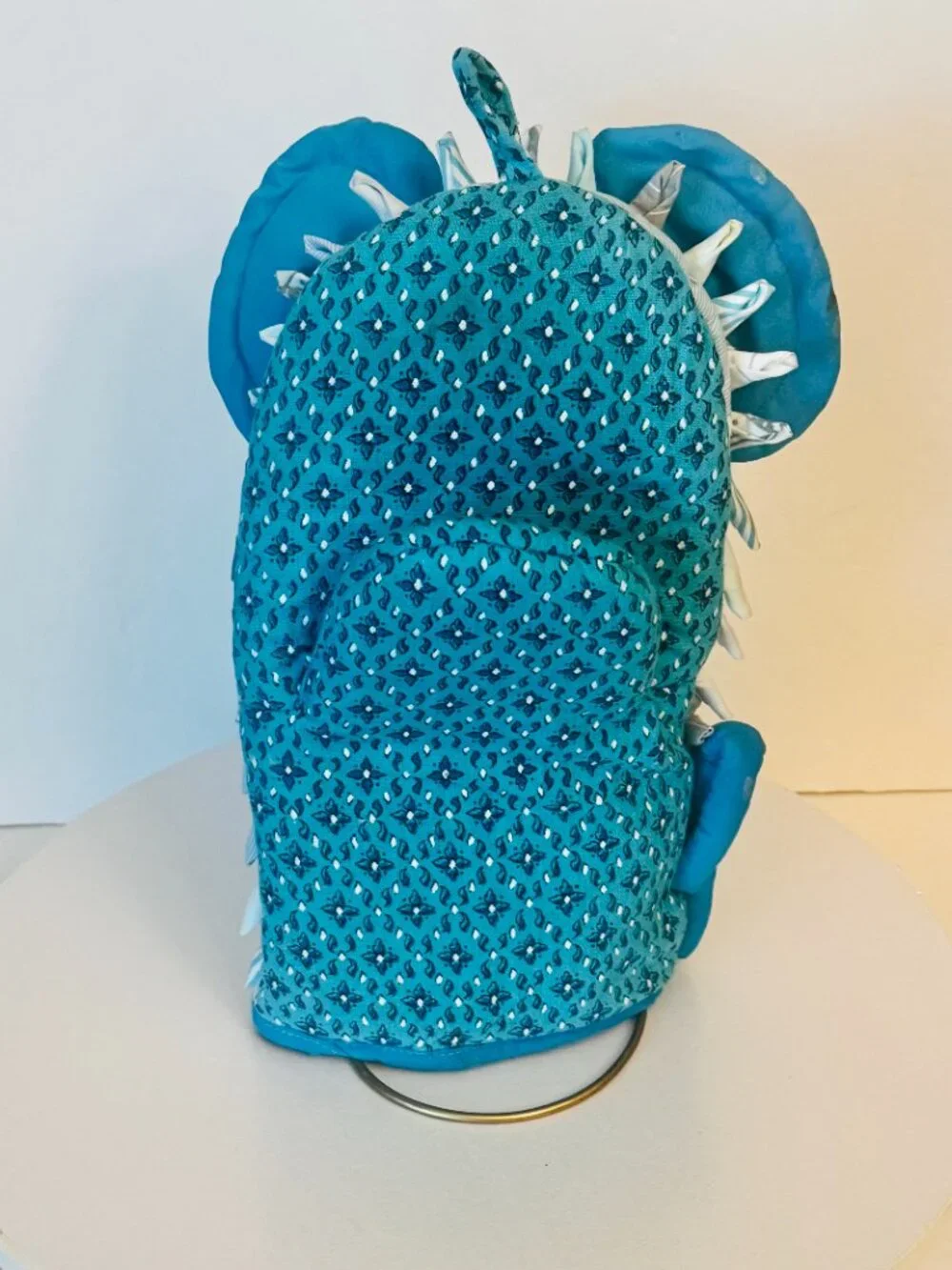Mouse 3D Pot Holder Blue Handmade Kitchen Home Decor